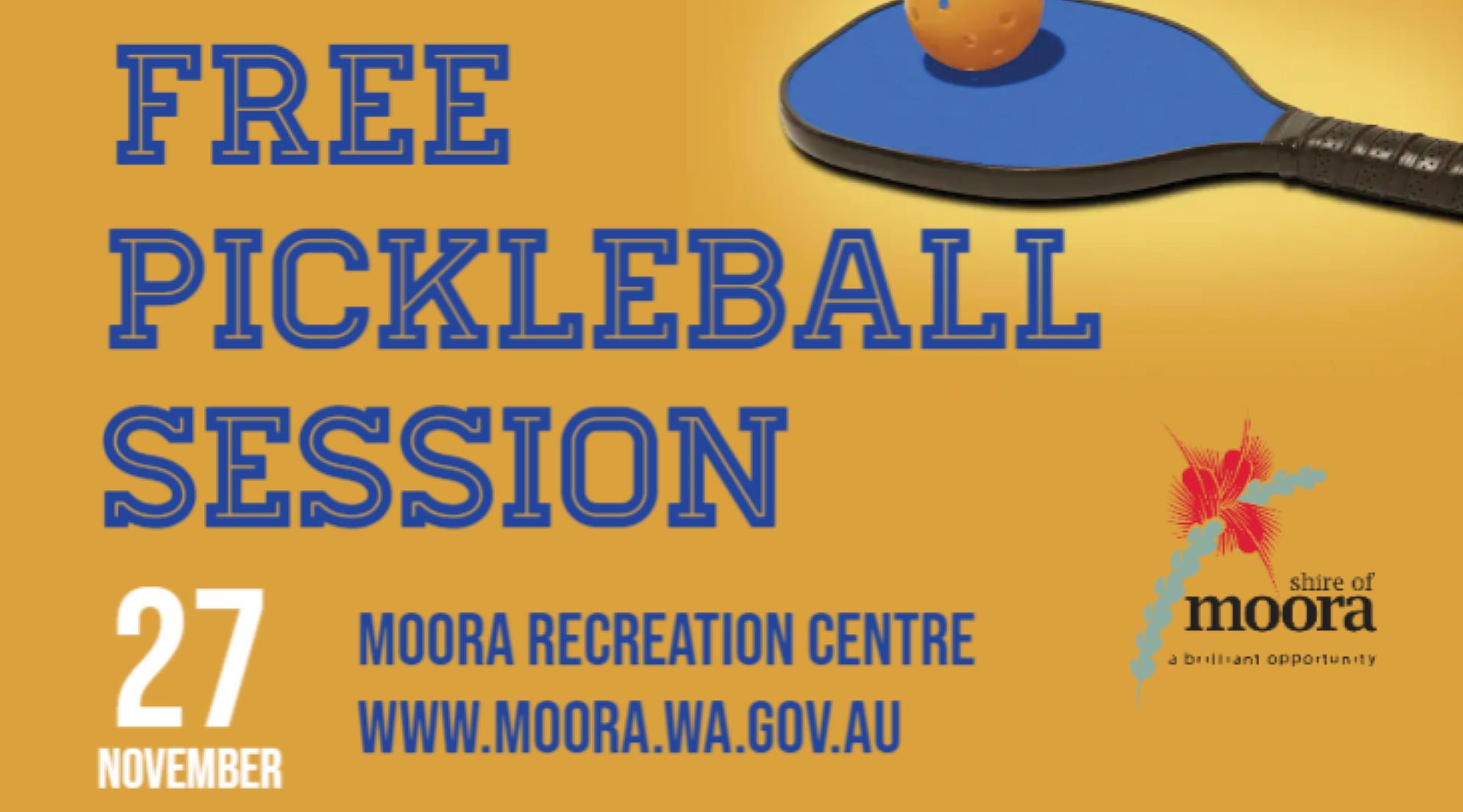 Free Pickleball Session: Wednesday, 27th November